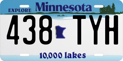 MN license plate 438TYH