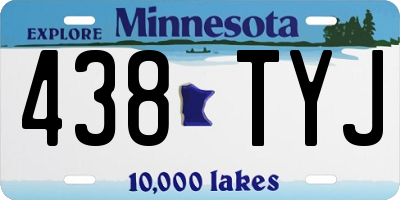 MN license plate 438TYJ
