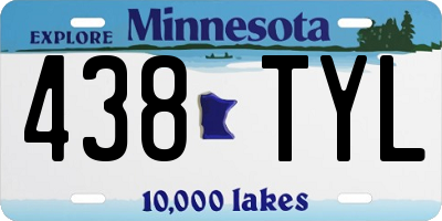 MN license plate 438TYL