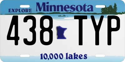 MN license plate 438TYP