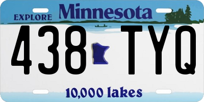 MN license plate 438TYQ