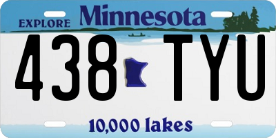 MN license plate 438TYU