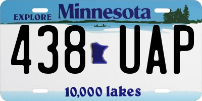 MN license plate 438UAP