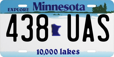 MN license plate 438UAS