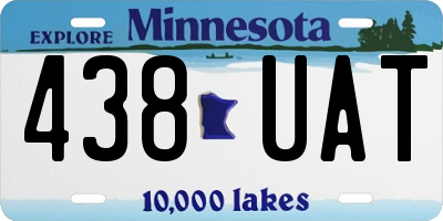 MN license plate 438UAT