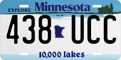 MN license plate 438UCC