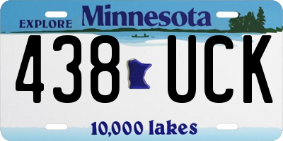MN license plate 438UCK
