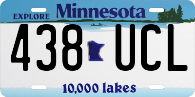MN license plate 438UCL