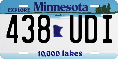 MN license plate 438UDI