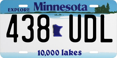 MN license plate 438UDL