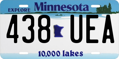 MN license plate 438UEA