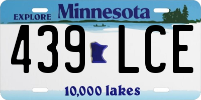 MN license plate 439LCE