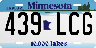 MN license plate 439LCG