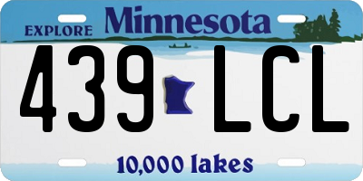 MN license plate 439LCL