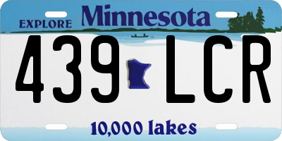 MN license plate 439LCR