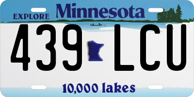 MN license plate 439LCU