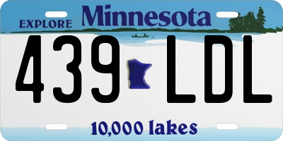 MN license plate 439LDL