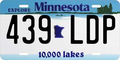 MN license plate 439LDP
