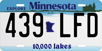 MN license plate 439LFD