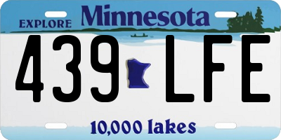 MN license plate 439LFE