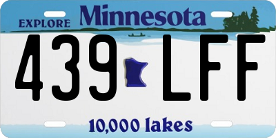 MN license plate 439LFF