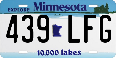 MN license plate 439LFG