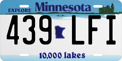 MN license plate 439LFI