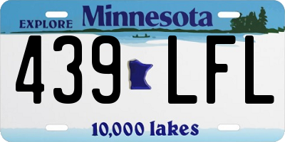 MN license plate 439LFL