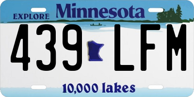 MN license plate 439LFM