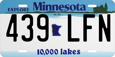 MN license plate 439LFN