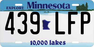 MN license plate 439LFP