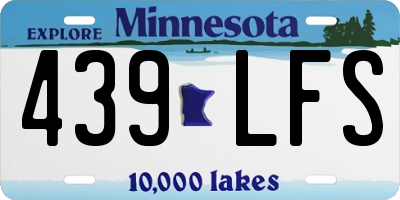 MN license plate 439LFS