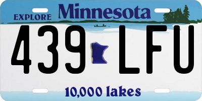 MN license plate 439LFU