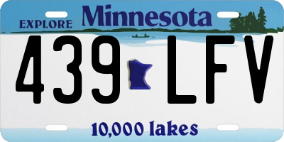 MN license plate 439LFV