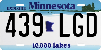 MN license plate 439LGD
