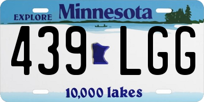 MN license plate 439LGG