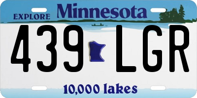 MN license plate 439LGR