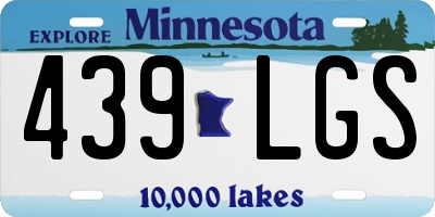 MN license plate 439LGS