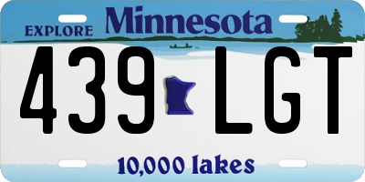 MN license plate 439LGT