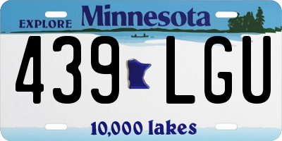 MN license plate 439LGU