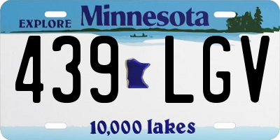 MN license plate 439LGV