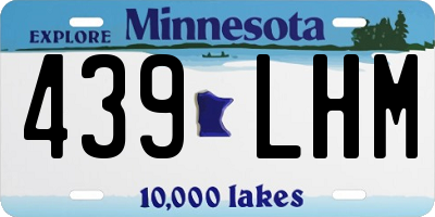MN license plate 439LHM