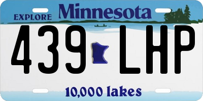 MN license plate 439LHP