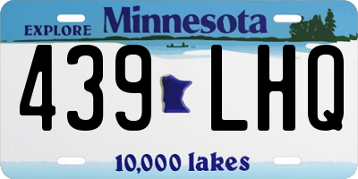 MN license plate 439LHQ