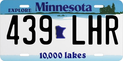 MN license plate 439LHR