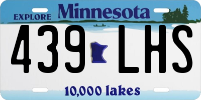MN license plate 439LHS