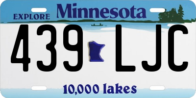 MN license plate 439LJC