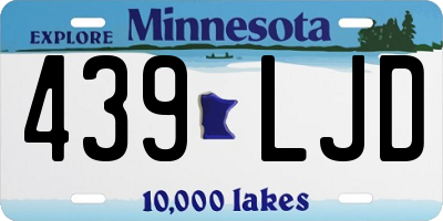 MN license plate 439LJD