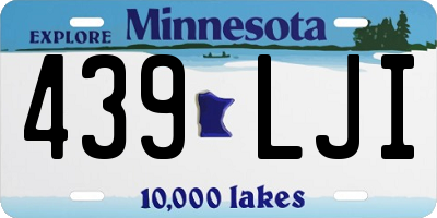 MN license plate 439LJI