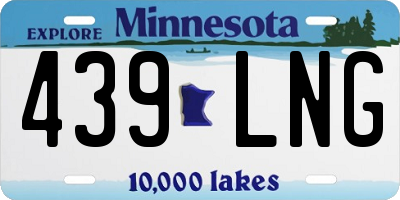 MN license plate 439LNG